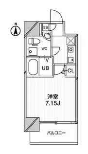 URBAN FLATS江坂【14階】の間取り