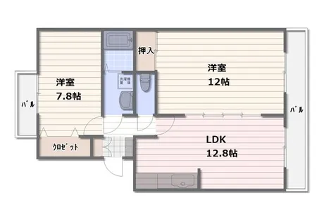 The PASTORAL South Wing【4階】の間取り
