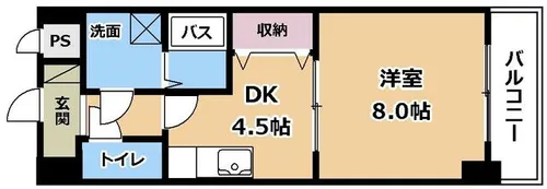 ジラソーレ【8階】の間取り