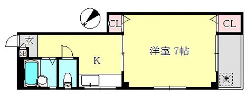 白川マンション【3階】の間取り