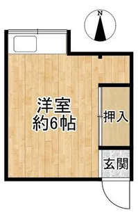水月荘【6号室】の間取り