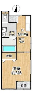 大川文化【1号室】の間取り
