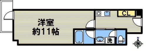 生和ビル【212号室】の間取り