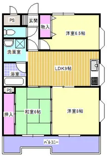 アーテム大橋Ⅱ【206号室】の間取り