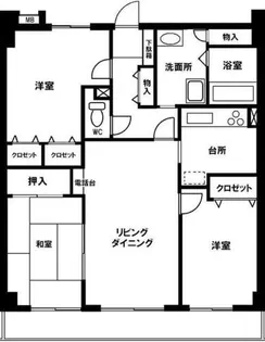 グランドハイリス本山【E-3号室】の間取り