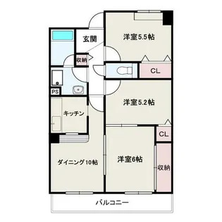 グランステディ深江橋【6階】の間取り