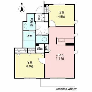 シャーメゾンフォレスト【1階】の間取り