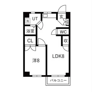 ナゴヤマンション今池【7D号室】の間取り