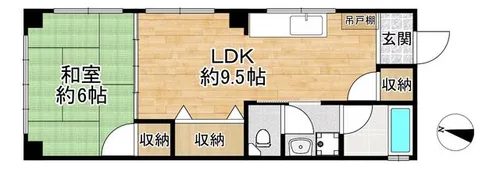 カミムラビル【403号室】の間取り
