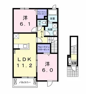 Grand PalaceⅢ【2階】の間取り