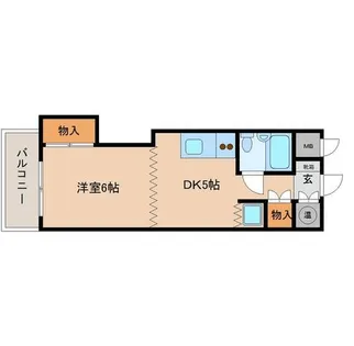 グリーンパーク三共【608号室】の間取り