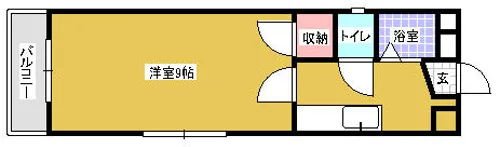ロックフォード【205号室】の間取り