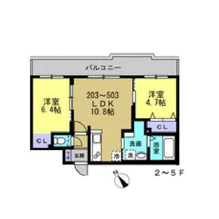 パーク農試館【2階】の間取り