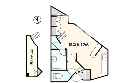 ヴェルドミール上野町【102号室】の間取り