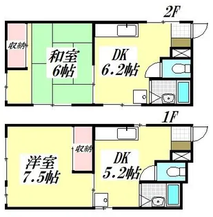 東町ハウス【101号室】の間取り