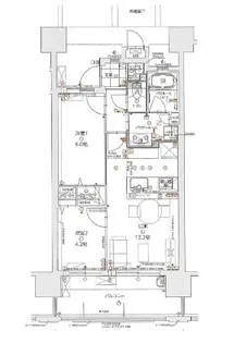 グランフォーレ大橋駅前レジデンス【10階】の間取り