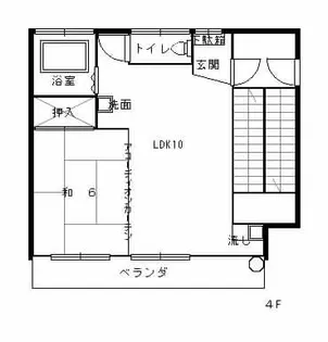 TKマンション【401号室】の間取り