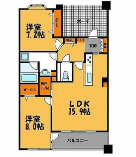 アンピール舞鶴【11階】の間取り