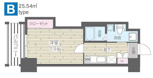 HF四条河原町レジデンス【0709号室】の間取り