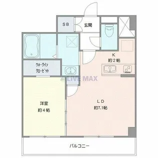 アルファスクエア中島公園【4階】の間取り