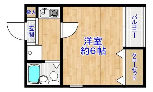 Three Field 和田岬【3階】の間取り