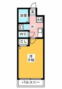 ラトゥール天神東【201号室】の間取り