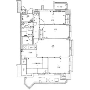 アーバン宮地岳【501号室】の間取り