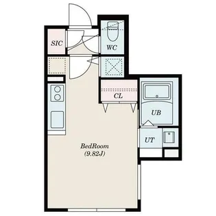 S-RESIDENCE琴似Ⅱ【412号室】の間取り