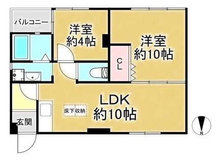 竹内マンション【201号室】の間取り