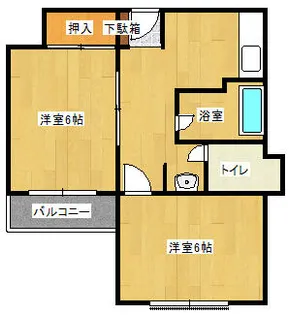 GS服部【2階】の間取り