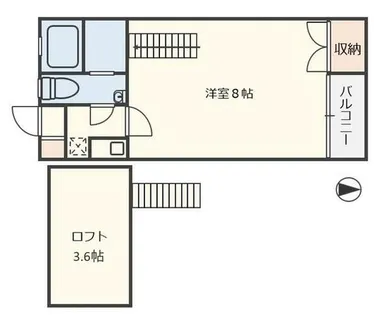 ピサ南片江【103号室】の間取り