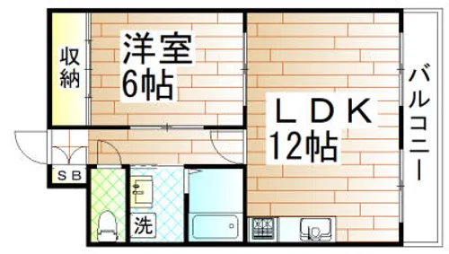 塩山第2マンション【2階】の間取り