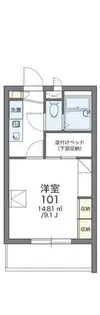 レオパレスレグルス【101号室】の間取り