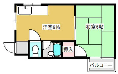 栄町ハイツ【301号室】の間取り