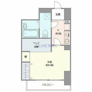 アルファスクエア大通【7階】の間取り