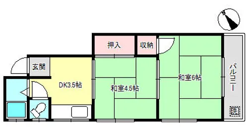 李文化【1階】の間取り