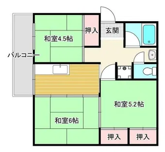 新金岡第3住宅6棟【3階】の間取り
