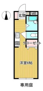 グランジュールB棟【102号室】の間取り