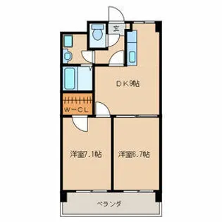第17川崎ビル【2階】の間取り