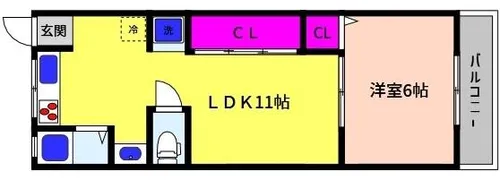 前田文化【B号室】の間取り
