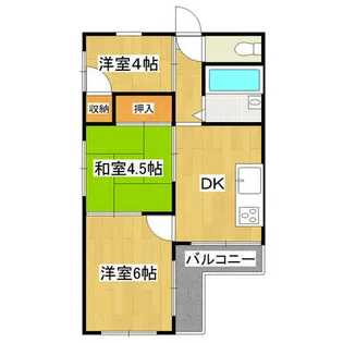 ピアコート東難波【103号室】の間取り