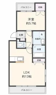 チュリス【2階】の間取り