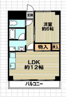 御影エナムール【402号室】の間取り
