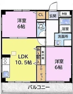フローラルⅤ【302号室】の間取り