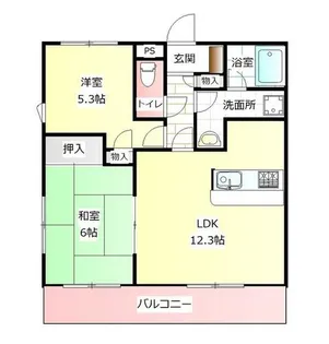 メゾンスペリオール【2階】の間取り