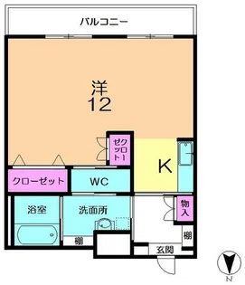 ブラッサム精華【208号室】の間取り
