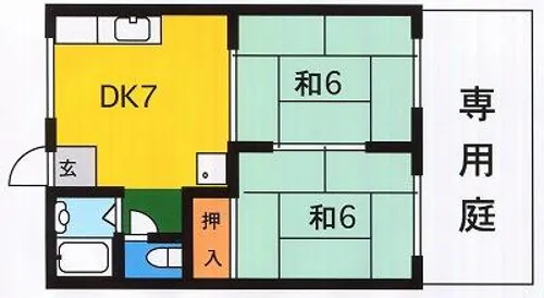 エステート尾久【106号室】の間取り