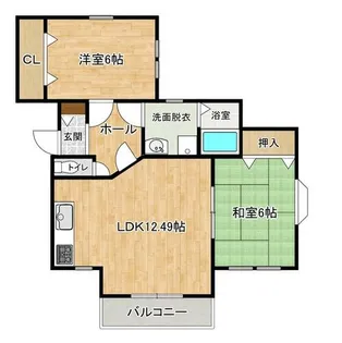 ハイツマルエイⅠ【202号室】の間取り