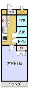 アメニティ大蒲【1階】の間取り