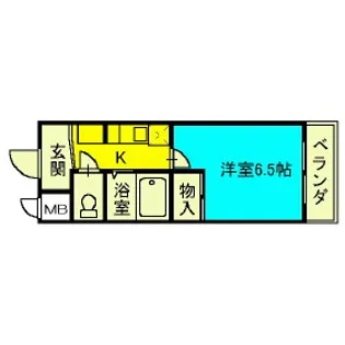 アントワープなかもず【6階】の間取り